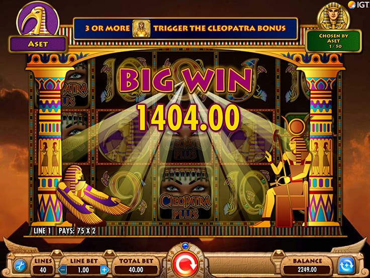 Cleopatra Plus Slot Big Win